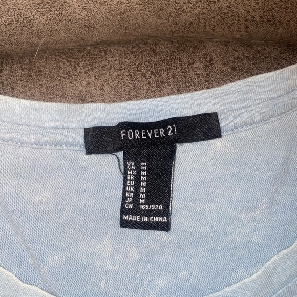 Biker Distressed Crop Tank Top - Picture 3 of 4